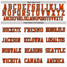 Load image into Gallery viewer, Custom White Black-Orange Mesh Authentic Football Jersey