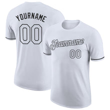 Загрузить изображение в средство просмотра галереи, Custom White White-Black Performance T-Shirt