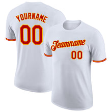 Загрузить изображение в средство просмотра галереи, Custom White Red-Gold Performance T-Shirt