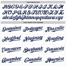 Charger l'image dans la galerie, Custom White Navy Pinstripe Navy-Gold Authentic Baseball Jersey