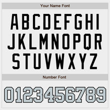 Laden Sie das Bild in den Galerie-Viewer, Custom White Silver-Black Authentic Baseball Jersey