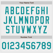 Загрузить изображение в средство просмотра галереи, Custom White Teal Authentic Baseball Jersey