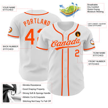 Laden Sie das Bild in den Galerie-Viewer, Custom White Orange-Gray Authentic Baseball Jersey