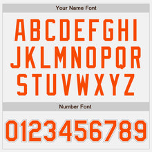 Laden Sie das Bild in den Galerie-Viewer, Custom White Orange-Gray Authentic Baseball Jersey
