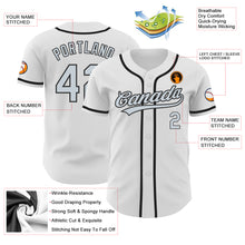 Laden Sie das Bild in den Galerie-Viewer, Custom White Silver-Black Authentic Baseball Jersey