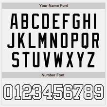 Laden Sie das Bild in den Galerie-Viewer, Custom White White-Black Authentic Baseball Jersey