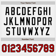 Charger l'image dans la galerie, Custom White Black Pinstripe Red Authentic Baseball Jersey