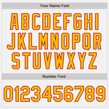 Laden Sie das Bild in den Galerie-Viewer, Custom White Gold-Red Authentic Baseball Jersey