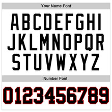 Load image into Gallery viewer, Custom White Black Pinstripe Black-Red Authentic Basketball Jersey