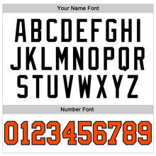 Load image into Gallery viewer, Custom White Orange Pinstripe Orange-Black Authentic Basketball Jersey