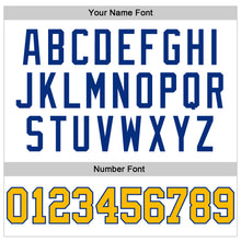 Загрузить изображение в средство просмотра галереи, Custom White Gold-Royal Authentic Throwback Basketball Jersey