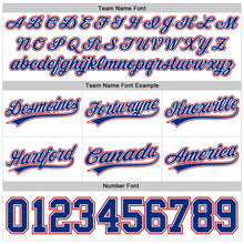 Laden Sie das Bild in den Galerie-Viewer, Custom White Royal-Red Authentic Throwback Basketball Shorts