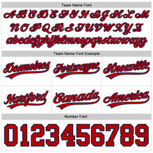 Charger l'image dans la galerie, Custom White Red-Navy Authentic Throwback Basketball Shorts