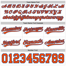 Загрузить изображение в средство просмотра галереи, Custom White Orange-Royal Authentic Throwback Basketball Shorts