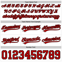 Загрузить изображение в средство просмотра галереи, Custom White Red-Black Authentic Throwback Basketball Shorts