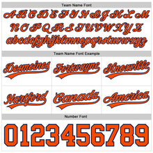 Загрузить изображение в средство просмотра галереи, Custom White Orange-Navy Authentic Throwback Basketball Shorts