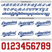 Загрузить изображение в средство просмотра галереи, Custom White Red-Royal Authentic Throwback Basketball Shorts