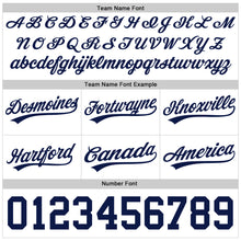 Загрузить изображение в средство просмотра галереи, Custom White Navy Authentic Throwback Basketball Shorts