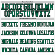 Загрузить изображение в средство просмотра галереи, Custom White Kelly Green-Black Mesh Authentic Football Jersey