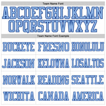 Загрузить изображение в средство просмотра галереи, Custom White Light Blue-Royal Mesh Authentic Football Jersey