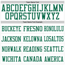 Загрузить изображение в средство просмотра галереи, Custom White Kelly Green-Red Mesh Authentic Football Jersey