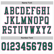 Laden Sie das Bild in den Galerie-Viewer, Custom White Kelly Green-Pink Mesh Authentic Football Jersey