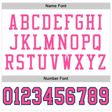 Load image into Gallery viewer, Custom White Pink Black-Light Blue Mesh Authentic Football Jersey