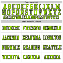 Load image into Gallery viewer, Custom White Neon Green-Black Mesh Authentic Football Jersey