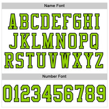 Load image into Gallery viewer, Custom White Neon Green-Black Mesh Authentic Football Jersey