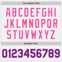 Загрузить изображение в средство просмотра галереи, Custom White Purple-Pink Authentic Baseball Jersey