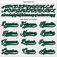 Загрузить изображение в средство просмотра галереи, Custom White Kelly Green-Black Hockey Lace Neck Jersey