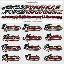 Charger l'image dans la galerie, Custom White Vintage USA Flag Black-Maroon Hockey Lace Neck Jersey