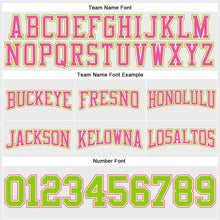 Laden Sie das Bild in den Galerie-Viewer, Custom Stitched White Neon Green-Pink Football Pullover Sweatshirt Hoodie