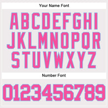 Загрузить изображение в средство просмотра галереи, Custom White Pink-Light Blue Authentic Baseball Jersey