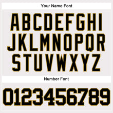 Load image into Gallery viewer, Custom White Black-Old Gold Authentic Baseball Jersey