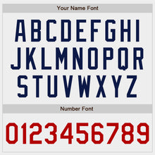 Загрузить изображение в средство просмотра галереи, Custom White Red-Navy Authentic Baseball Jersey