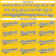 Laden Sie das Bild in den Galerie-Viewer, Custom Yellow Steel Gray-White Authentic Baseball Jersey