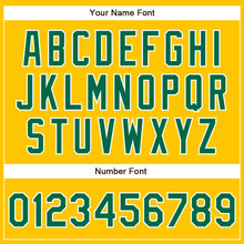 Laden Sie das Bild in den Galerie-Viewer, Custom Yellow Kelly Green-White Authentic Baseball Jersey