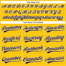 Load image into Gallery viewer, Custom Yellow Brown-White Authentic Baseball Jersey