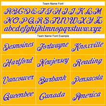 Load image into Gallery viewer, Custom Yellow Purple-White Performance T-Shirt