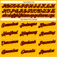 Load image into Gallery viewer, Custom Yellow Red-Black Performance T-Shirt