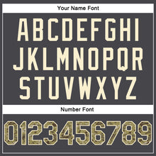 Load image into Gallery viewer, Custom Stitched Anthracite Camo-Cream Sports Pullover Sweatshirt Hoodie