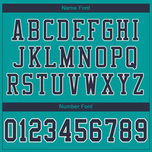 Загрузить изображение в средство просмотра галереи, Custom Aqua Navy-White Mesh Authentic Football Jersey