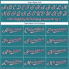 Charger l'image dans la galerie, Custom Aqua Gray-Navy Authentic Throwback Rib-Knit Baseball Jersey Shirt