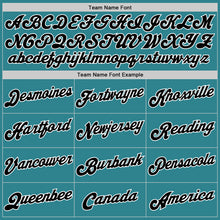 Загрузить изображение в средство просмотра галереи, Custom Aqua White-Black Authentic Throwback Rib-Knit Baseball Jersey Shirt