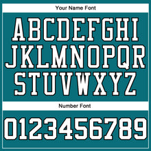Загрузить изображение в средство просмотра галереи, Custom Teal White-Orange Authentic Baseball Jersey