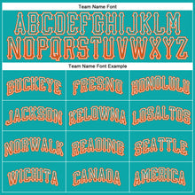 Загрузить изображение в средство просмотра галереи, Custom Aqua Orange-White Authentic Drift Fashion Baseball Jersey