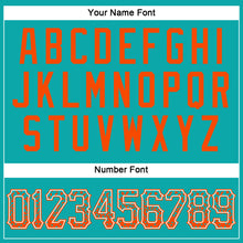 Загрузить изображение в средство просмотра галереи, Custom Aqua Orange-White Authentic Drift Fashion Baseball Jersey