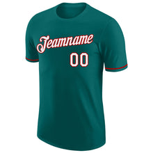Загрузить изображение в средство просмотра галереи, Custom Aqua White-Red Performance T-Shirt