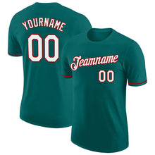Загрузить изображение в средство просмотра галереи, Custom Aqua White-Red Performance T-Shirt